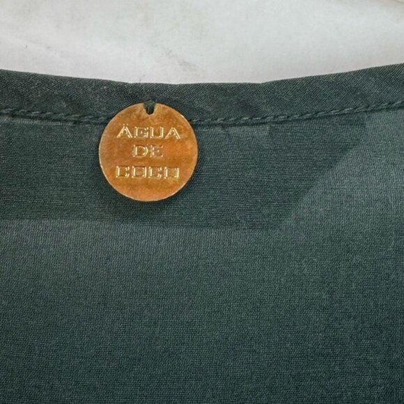 AGUA DE COCO Silk Cacoon Tunic Beach Cover Up Lyocell Flowey Top Dress Swimsuit - Picture 7 of 16